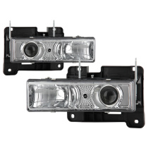 C/K Series 1500/2500/3500 88-99 / Tahoe 95-99 / Silverado 88-98 / Suburban 88-98 Strålkastare Projektor – Krom - Helljus 9005 (Ej Inkluderat Spyder Auto